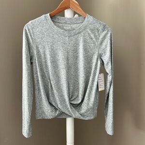Old Navy Active long sleeve twist front workout top